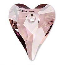 Swarovski 6240 Wild Heart Crystal Antique Pink 27mm